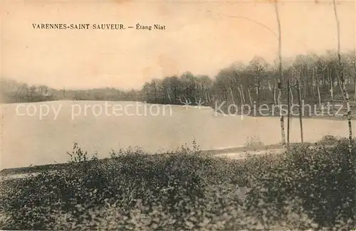 AK / Ansichtskarte Varennes Saint Sauveur Etang Niat Kat. Varennes Saint Sauveur