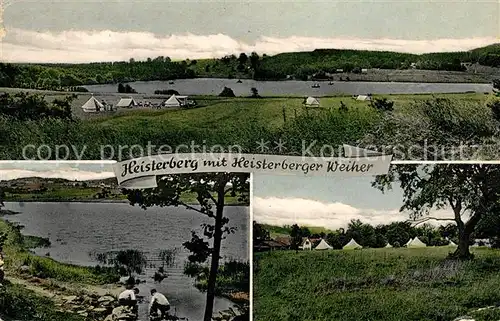 AK / Ansichtskarte Heisterberg Dillkreis Heisterberger Weiher Zeltplatz Kat. Driedorf