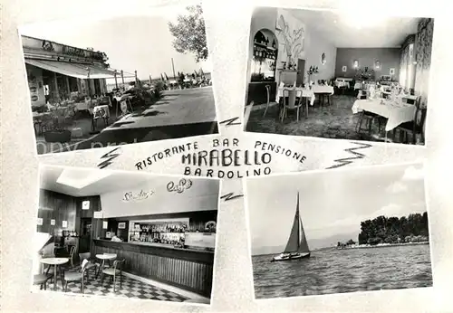 AK / Ansichtskarte Bardolino Lago di Garda Restaurant Bar Pension Mirabello