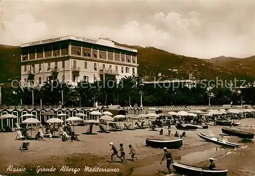 AK / Ansichtskarte Alassio Grande Albergo Mediterraneo Kat. 