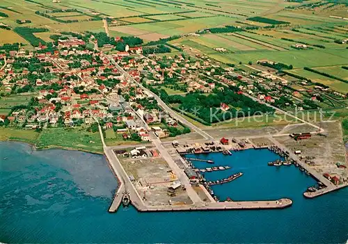 AK / Ansichtskarte Hals Fliegeraufnahme Hafen Kat. Daenemark