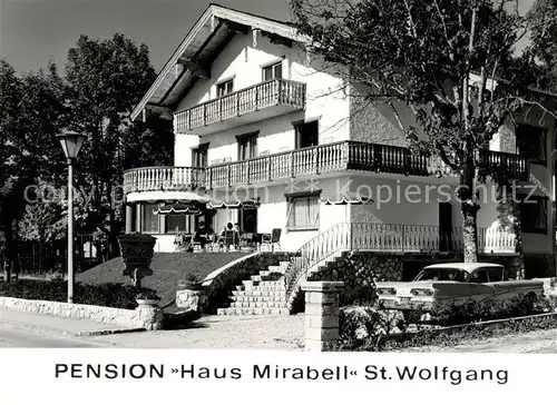 AK / Ansichtskarte Wolfgang Salzkammergut St Pension Haus Mirabell Kat. St. Wolfgang im Salzkammergut