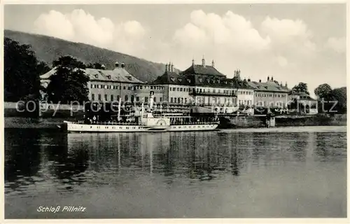 AK / Ansichtskarte Dampfer Seitenrad Schloss Pillnitz Kat. Schiffe