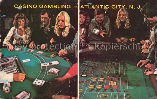 AK / Ansichtskarte Casino Spielbank Atlantic City Black Jack Rolling the Dice   Kat. Spiel