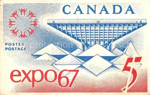 AK / Ansichtskarte Exposition Universelle Internationale Montreal 1967 Canadian Pavilion 