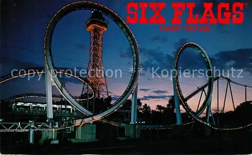 AK / Ansichtskarte Achterbahn Six Flags Arlington Texas  Kat. Kirmes