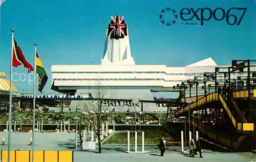 AK / Ansichtskarte Exposition Universelle Internationale Montreal 1967 Pavillon de la Grande Bretagne 
