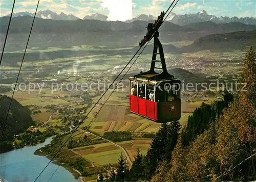 AK / Ansichtskarte Seilbahn Kanzelbahn Ossiachersee Villach Julische Alpen  Kat. Bahnen