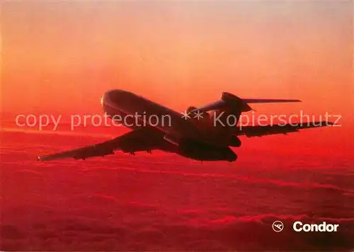 AK / Ansichtskarte Flugzeuge Zivil Condor Europa Jet Boeing 727 230 Kat. Airplanes Avions
