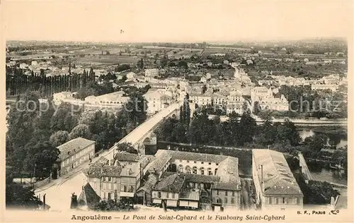 AK / Ansichtskarte Angouleme Pont de Saint Cybard et le Faubourg Saint Cybard Kat. Angouleme