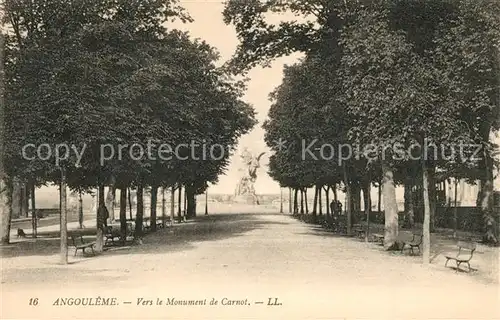 AK / Ansichtskarte Angouleme Vers le Monument de Carnot Kat. Angouleme