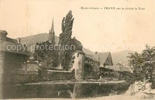 AK / Ansichtskarte Thann Haut Rhin Elsass sur la riviere la Thur Kat. Thann