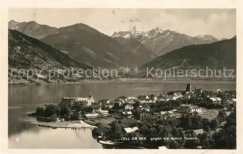 AK / Ansichtskarte Zell See mit den Hohen Tauern Kat. Zell am See