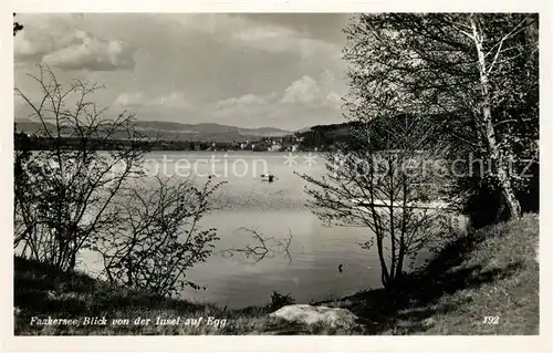 AK / Ansichtskarte Faakersee mit Inselblick auf Egg Kat. Villach