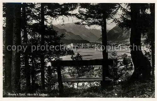 AK / Ansichtskarte Reutte Tirol Blick ins Lechtal Kat. Reutte