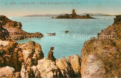 AK / Ansichtskarte Agay Var Roche du Dramont et l Ile d Or Cote d Azur Kat. Saint Raphael
