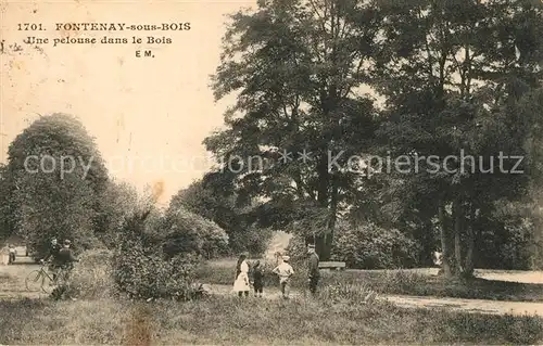 AK / Ansichtskarte Fontenay sous Bois Une pelouse dans le Bois Kat. Fontenay sous Bois