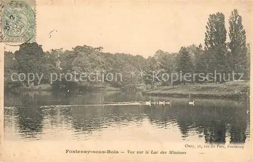 AK / Ansichtskarte Fontenay sous Bois Vue sur le Lac des Minimes Kat. Fontenay sous Bois