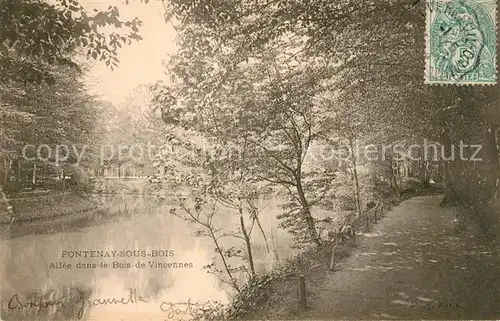 AK / Ansichtskarte Fontenay sous Bois Allee dans le Bois de Vincennes Kat. Fontenay sous Bois