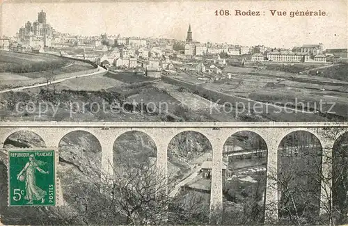 AK / Ansichtskarte Rodez Vue generale Viaduc Kat. Rodez