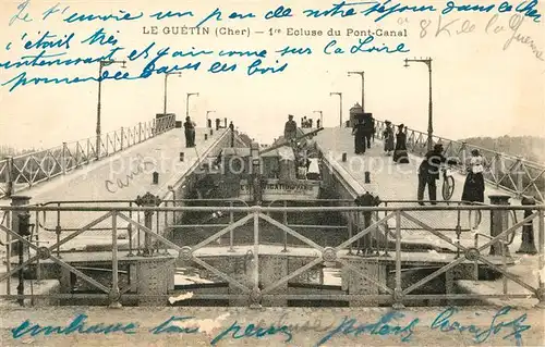 AK / Ansichtskarte Le Guetin 1re Ecluse du Pont Canal