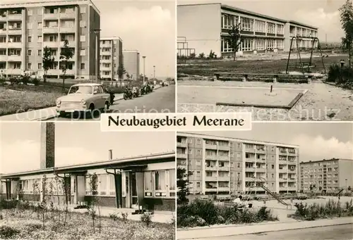 AK / Ansichtskarte Meerane Neubausiedlung Platte WBS 70 Kat. Meerane