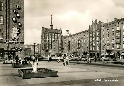 AK / Ansichtskarte Rostock Mecklenburg Vorpommern Lange Strasse Kat. Rostock