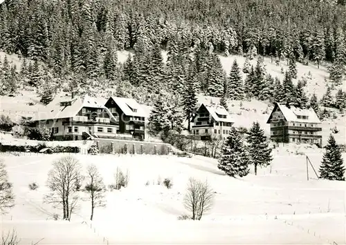 AK / Ansichtskarte Saig Schwarzwald Haus Sonnhalde Winteraufnahme Kat. Lenzkirch