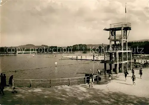 AK / Ansichtskarte Grossschoenau Sachsen Waldstrandbad groesstes Freibad DDR Kat. Grossschoenau Sachsen