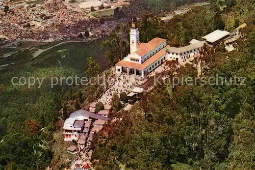 AK / Ansichtskarte Bogota Colombia Fliegeraufnahme Basilica y Santurario de Monserrate Kat. Bogota