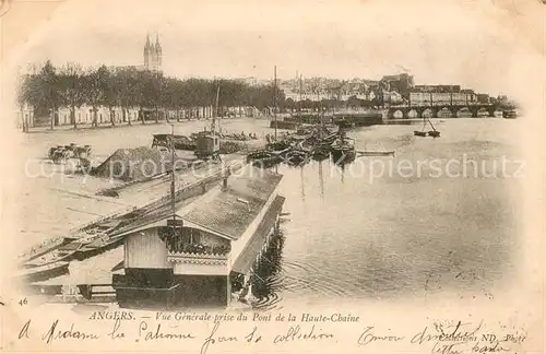 AK / Ansichtskarte Angers Vue prise du Pont de la Haute Chaine Kat. Angers