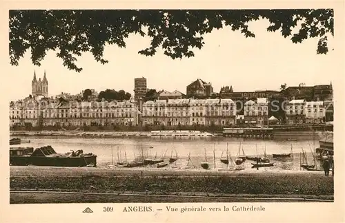 AK / Ansichtskarte Angers Vue vers la Cathedrale Kat. Angers