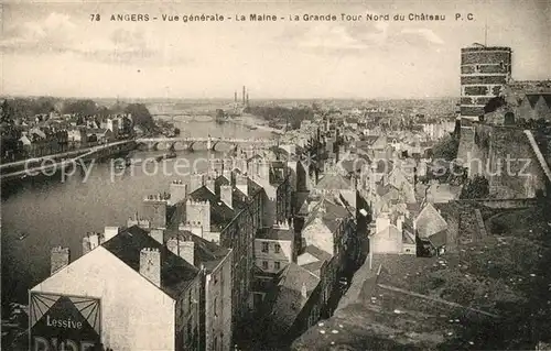 AK / Ansichtskarte Angers La Maine Grande Tour Nord du Chateau Kat. Angers