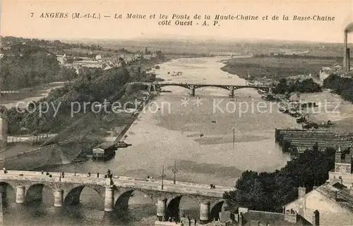 AK / Ansichtskarte Angers La Maine et les Ponts de la Haute Chaine  Kat. Angers