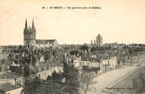 AK / Ansichtskarte Angers Vue prise du Chateau Kat. Angers