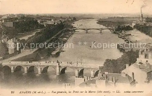 AK / Ansichtskarte Angers Fliegeraufnahme Ponts sur la Marne Kat. Angers