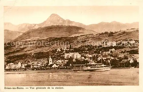 AK / Ansichtskarte Evian les Bains Haute Savoie vue de la Station Kat. Evian les Bains