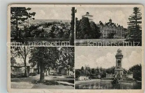 AK / Ansichtskarte Bruck Leitha Panorama Schloss Prugg Bruckerlager Kriegerdenkmal Kat. Bruck an der Leitha