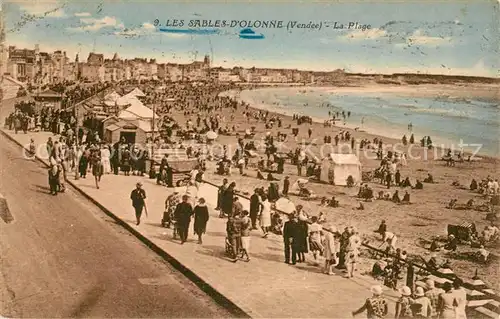 AK / Ansichtskarte Les Sables d Olonne La plage Kat. Les Sables d Olonne