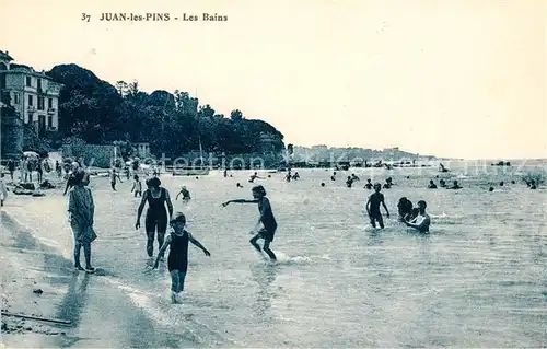 AK / Ansichtskarte Juan les Pins Les Bains plage Kat. Antibes