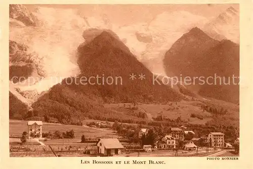 AK / Ansichtskarte Les Bossons et le Mont Blanc Kat. Chamonix Mont Blanc