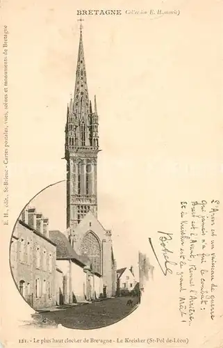 AK / Ansichtskarte Saint Pol de Leon Le Kreisker le plus haut clocher de Bretagne Kat. Saint Pol de Leon