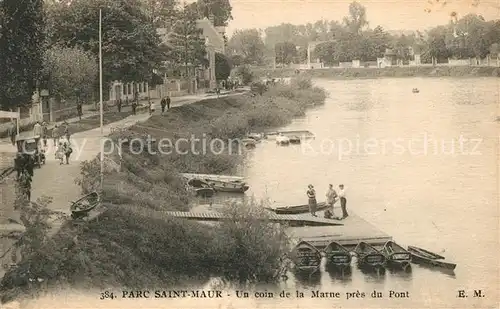 AK / Ansichtskarte Saint Maur des Fosses Parc Coin de la Marne pres du Pont Kat. Saint Maur des Fosses
