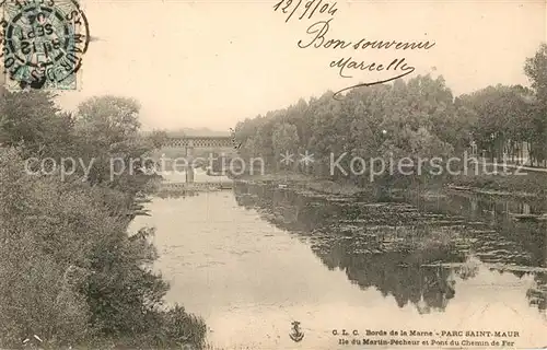 AK / Ansichtskarte Saint Maur des Fosses Parc Bords de la Marne Kat. Saint Maur des Fosses