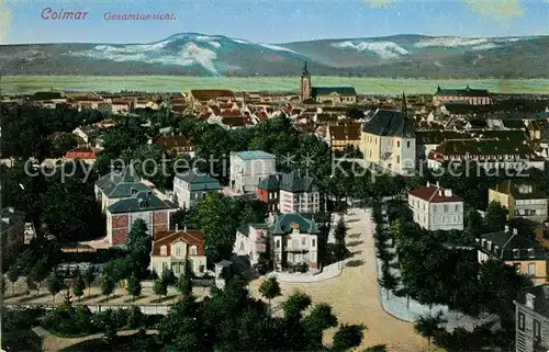 AK / Ansichtskarte Colmar Haut Rhin Elsass Gesamtansicht Vogesen Kat. Colmar