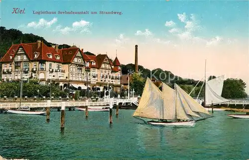 AK / Ansichtskarte Kiel Logierhaus Seebadeanstalt am Strandweg Kat. Kiel