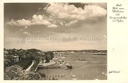 AK / Ansichtskarte Kiel Langenmark Ufer und Hafen Kat. Kiel