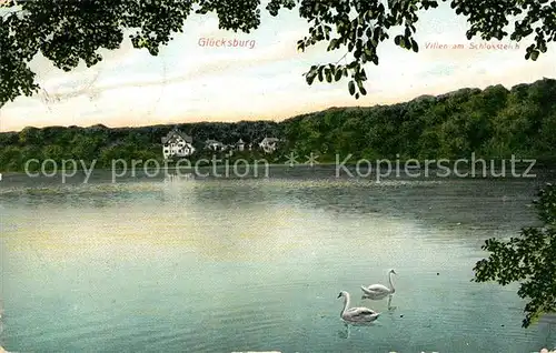 AK / Ansichtskarte Gluecksburg Ostseebad Villen am Schlossteich Kat. Gluecksburg (Ostsee)