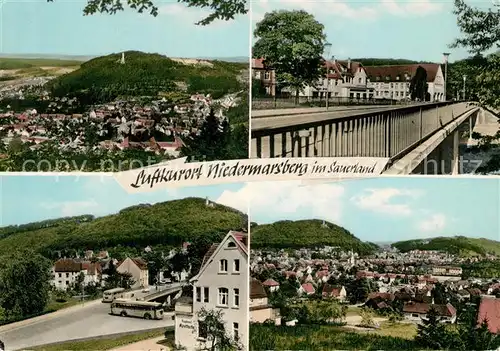 AK / Ansichtskarte Niedermarsberg Panorama Bruecke  Kat. Marsberg