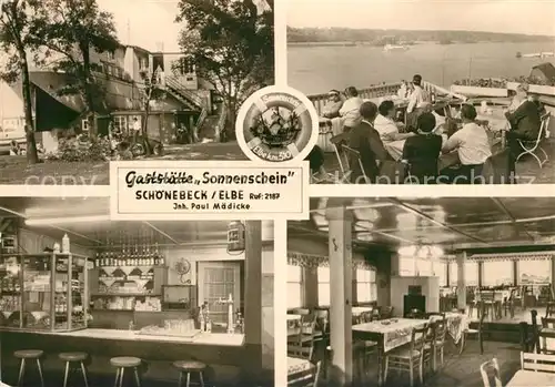 AK / Ansichtskarte Schoenebeck Elbe Gaststaette Sonnenschein Kat. Schoenebeck